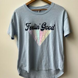 NWT Wildfox Retro Feelin Good Graphic Tee Women’s Soft Cotton Size Small